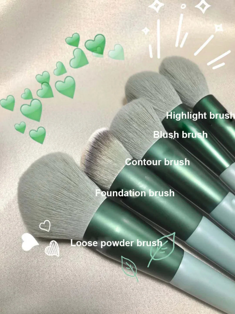 Kit de Pincéis de Maquiagem Profissional 13 Peças
