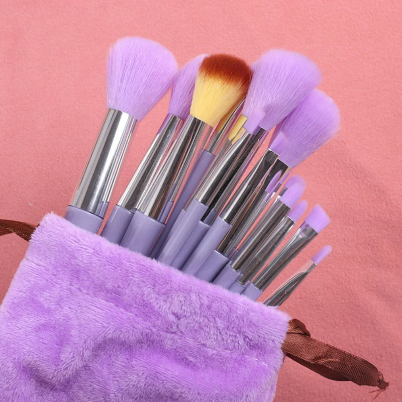 Kit de Pincéis de Maquiagem Profissional 13 Peças