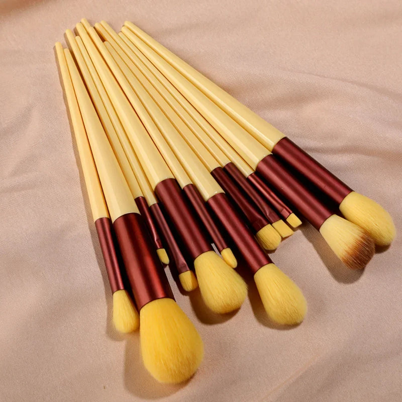 Kit de Pincéis de Maquiagem Profissional 13 Peças