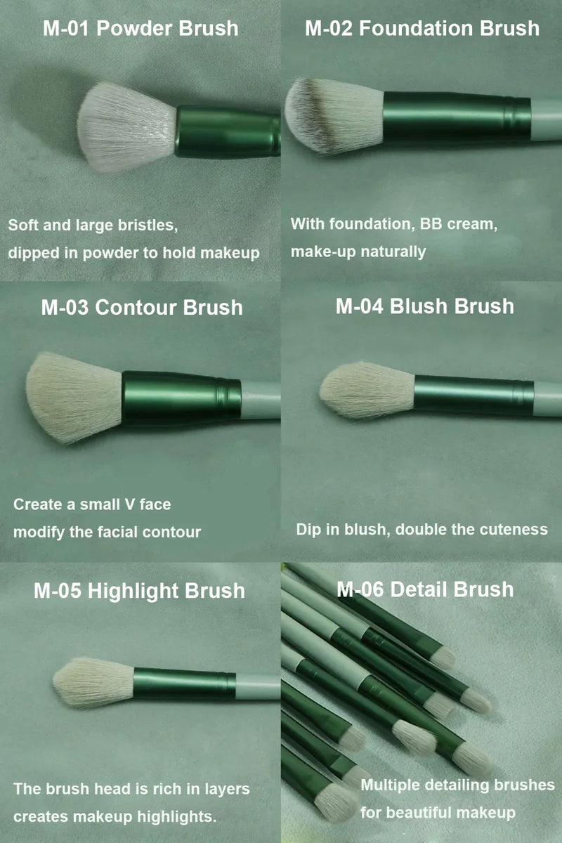 Kit de Pincéis de Maquiagem Profissional 13 Peças