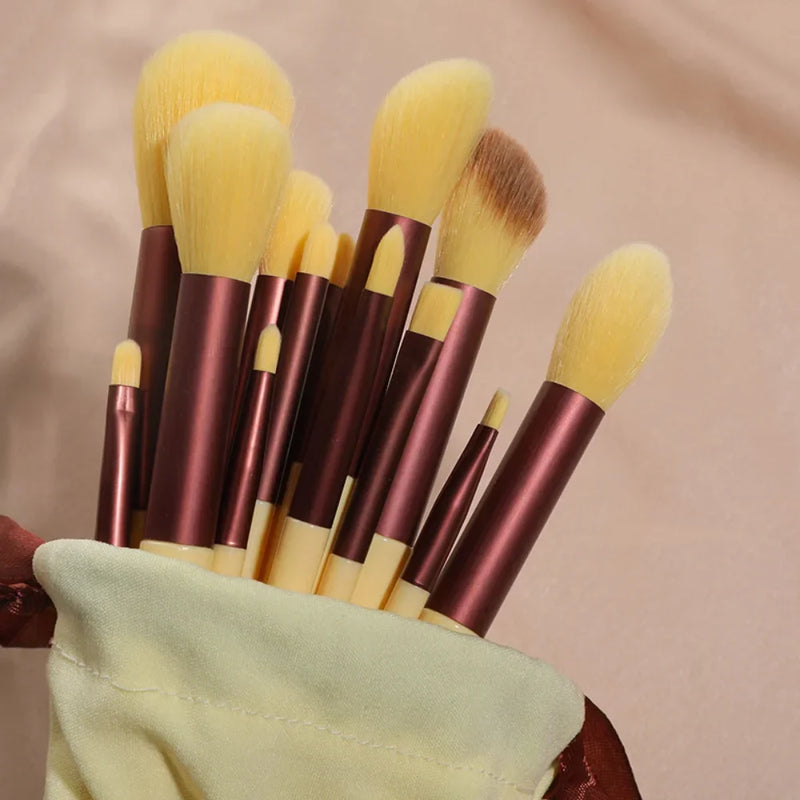 Kit de Pincéis de Maquiagem Profissional 13 Peças
