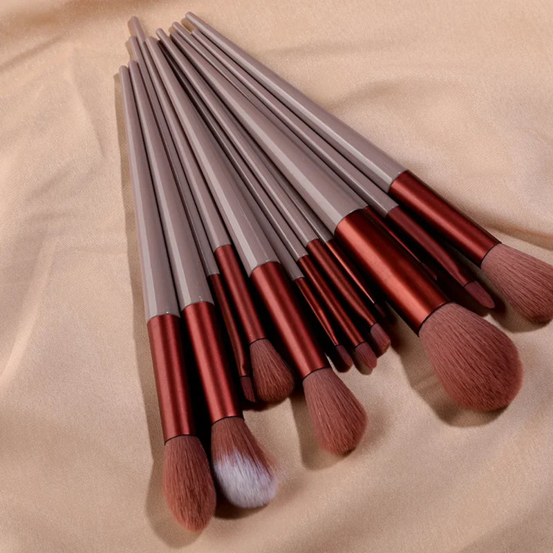 Kit de Pincéis de Maquiagem Profissional 13 Peças
