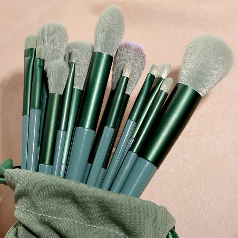 Kit de Pincéis de Maquiagem Profissional 13 Peças