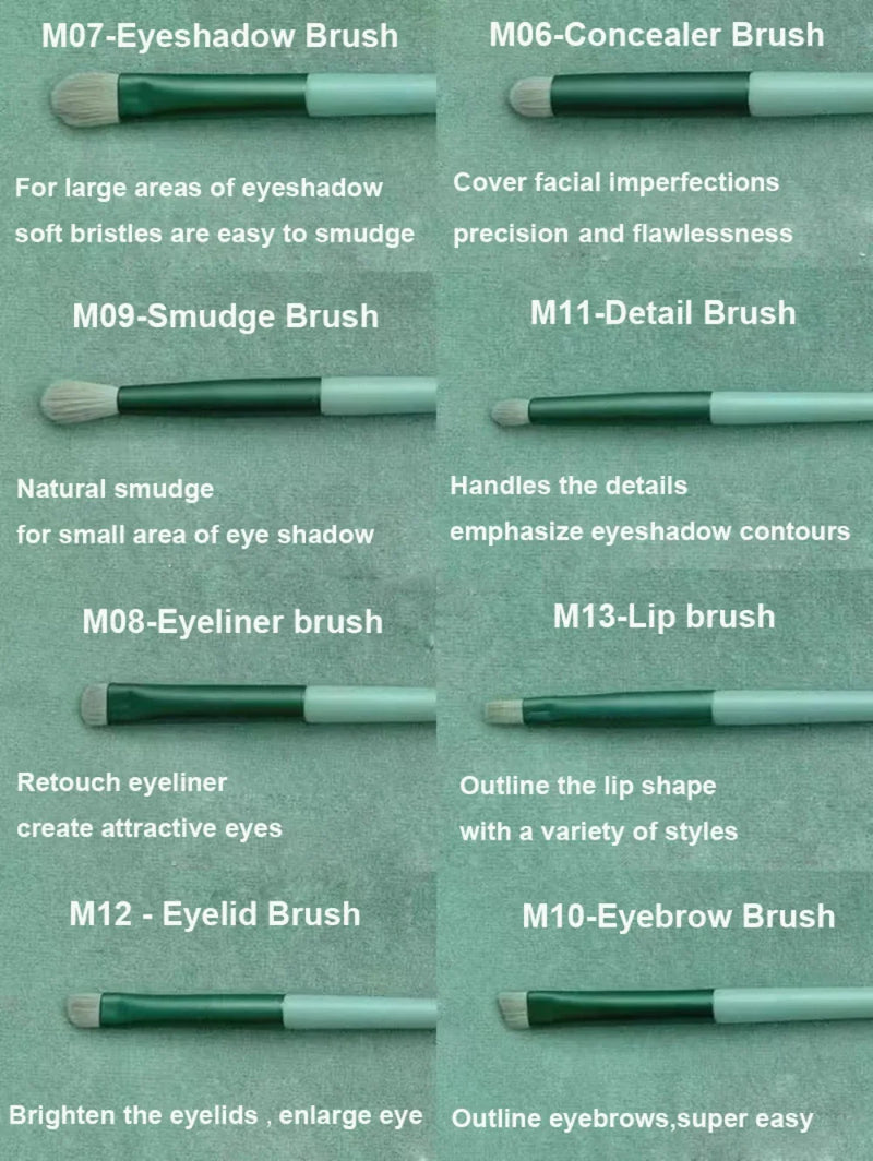 Kit de Pincéis de Maquiagem Profissional 13 Peças