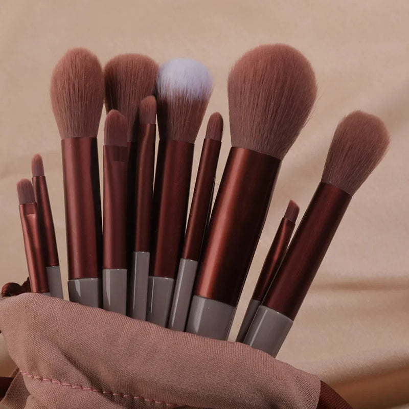 Kit de Pincéis de Maquiagem Profissional 13 Peças