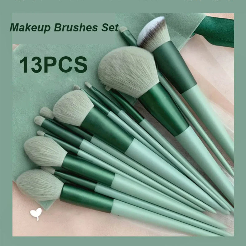 Kit de Pincéis de Maquiagem Profissional 13 Peças