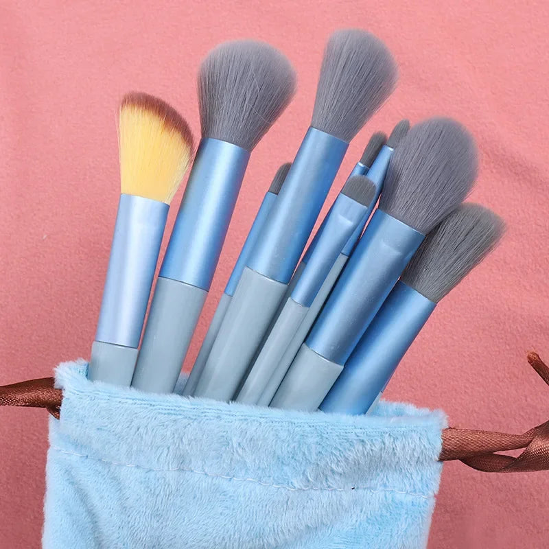 Kit de Pincéis de Maquiagem Profissional 13 Peças