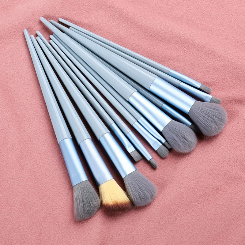 Kit de Pincéis de Maquiagem Profissional 13 Peças