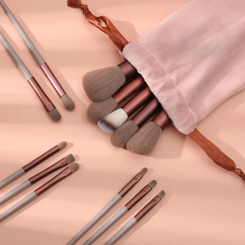 Kit de Pincéis de Maquiagem Profissional 13 Peças